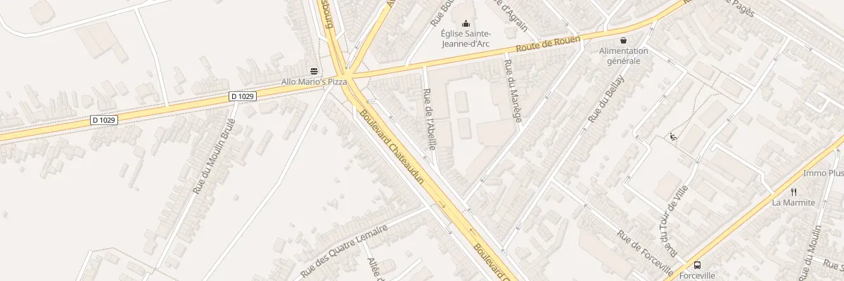 Plan du 216 Bd Châteaudun à Amiens