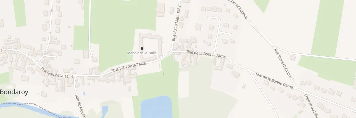 Plan du 2 Rue de la Bonne Dame à Bondaroy