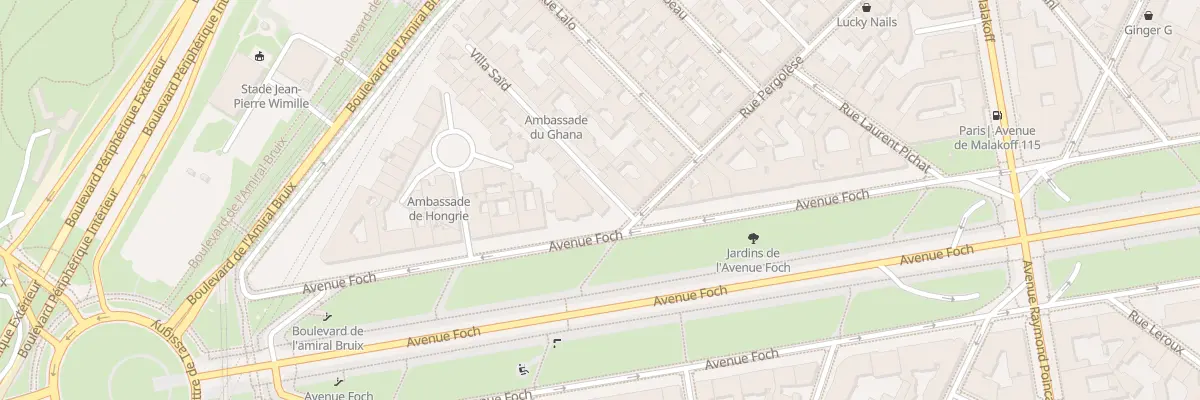 Plan du 70 Av Foch à Paris 16e Arrondissement
