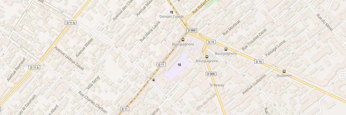 Plan du 182 Rue des Bourguignons à Asnières-sur-Seine