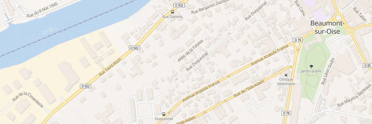 Plan du 44 Rue Duquesnel à Beaumont-sur-Oise