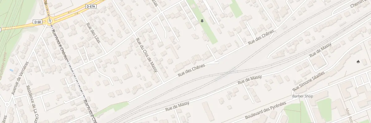 Plan du 84 Rue des Chênes à Antony