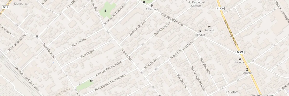 Plan du 8 Rue Albert 1 à Asnières-sur-Seine