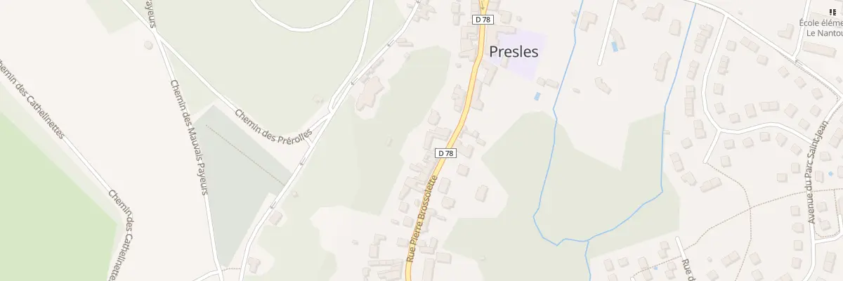 Plan du 59 Rue Pierre Brossolette à Presles