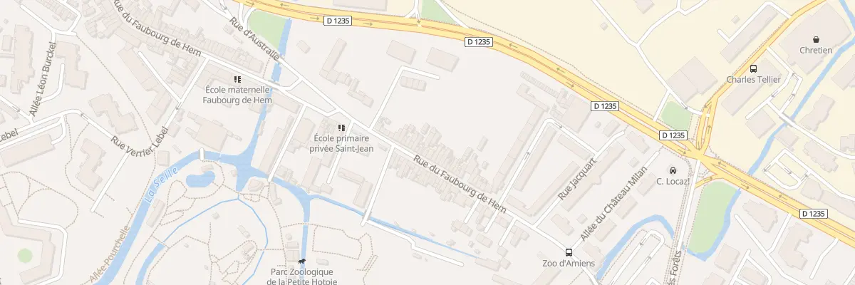 Plan du 82 Rue du Faubourg de Hem à Amiens
