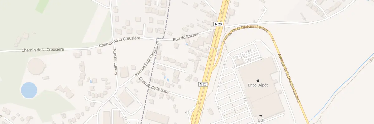 Plan de La Bate à Ballainvilliers
