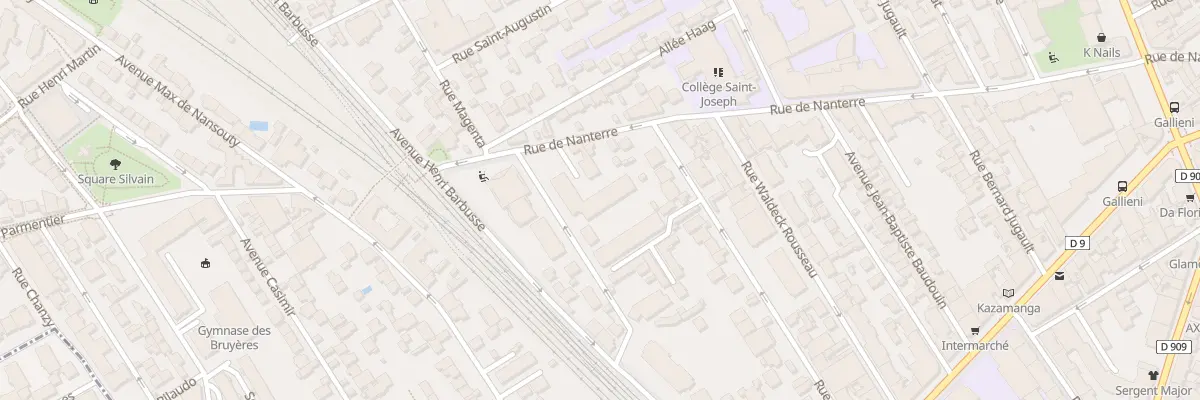 Plan du 16 Rue de Nanterre à Asnières-sur-Seine