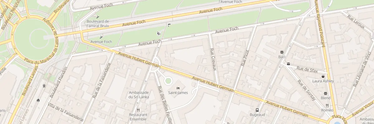 Plan du 38 Av Hubert Germain à Paris 16e Arrondissement