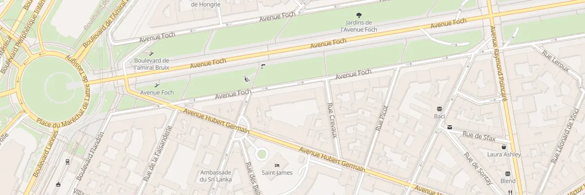 Plan du 65 Av Foch à Paris 16e Arrondissement