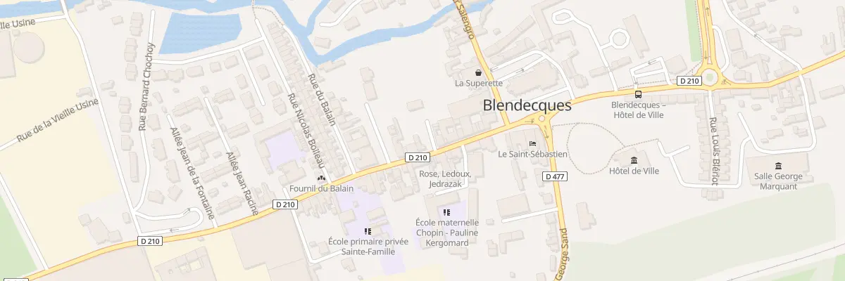 Plan du 12B Rue Jean Jaurès à Blendecques