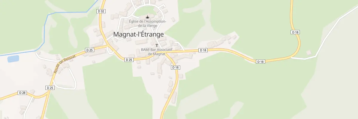 Plan du 4 Rte de Crocq à Magnat-l’Étrange