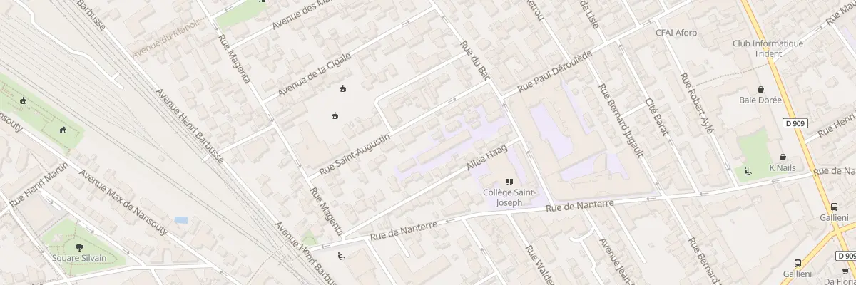 Plan du 14 Rue Saint Augustin à Asnières-sur-Seine