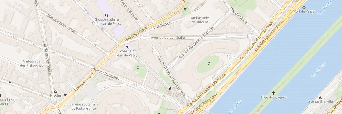 Plan du 16 Av du Gal Mangin à Paris 16e Arrondissement