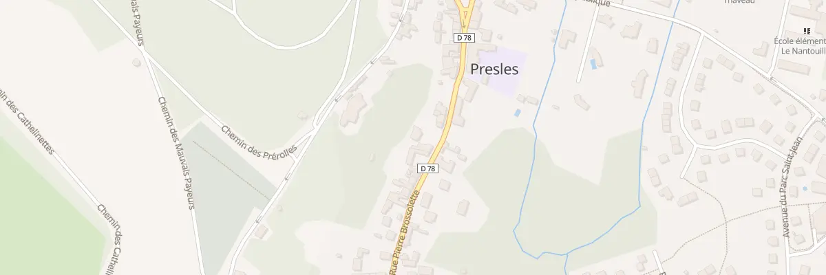 Plan du 61B Rue Pierre Brossolette à Presles