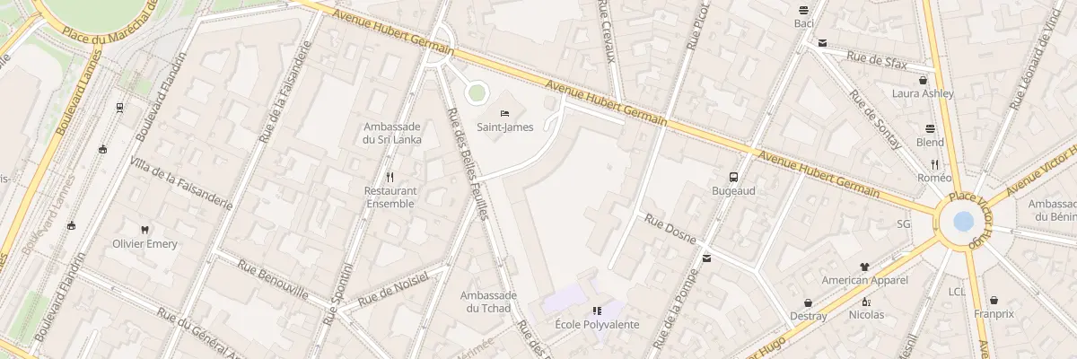 Plan du 37 Av Hubert Germain à Paris 16e Arrondissement