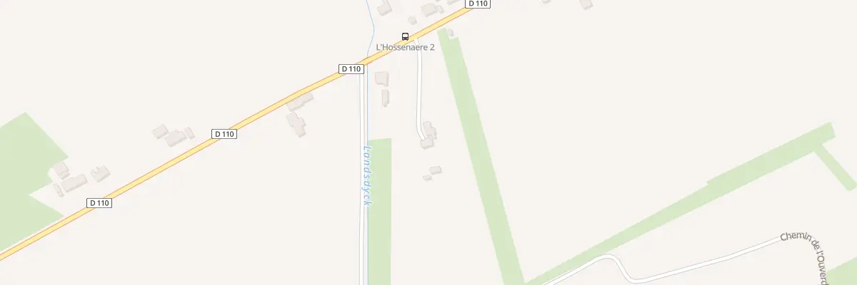Plan du 2740 Rte de l’Hossenaere à Looberghe