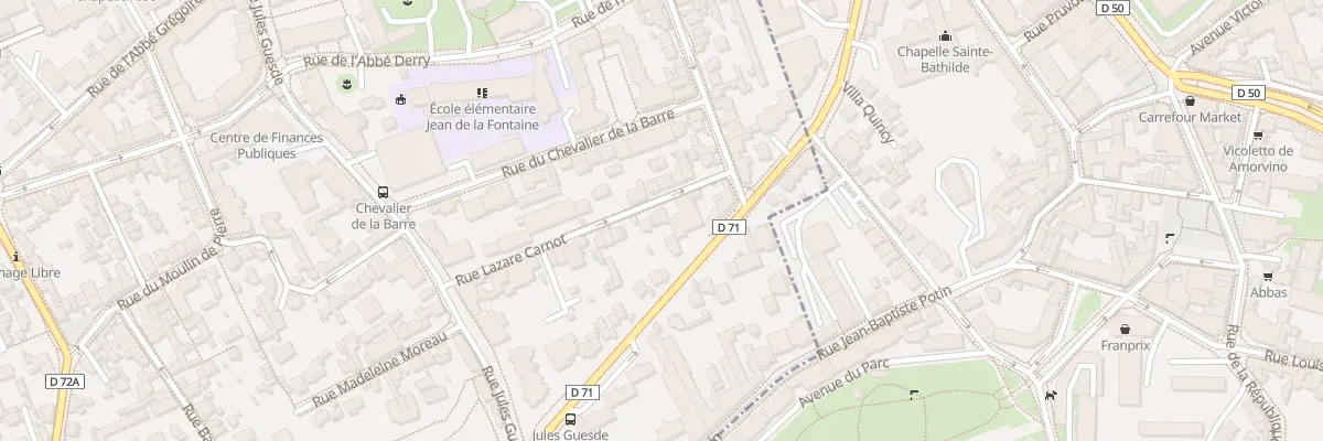Plan du 28 Rue Lazare Carnot à Issy-les-Moulineaux
