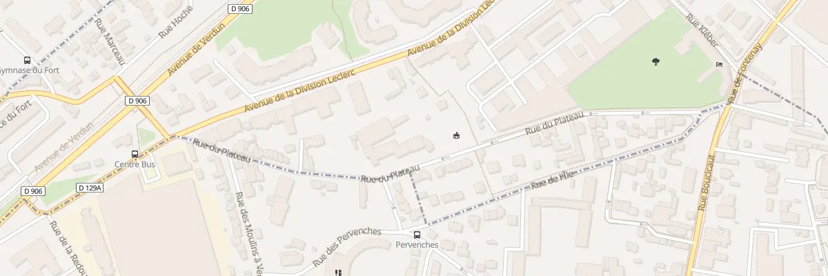 Plan du 68 Rue du Plateau à Châtillon