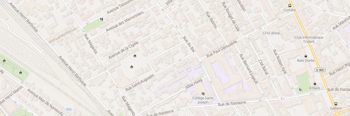 Plan du 17 Rue Saint Augustin à Asnières-sur-Seine