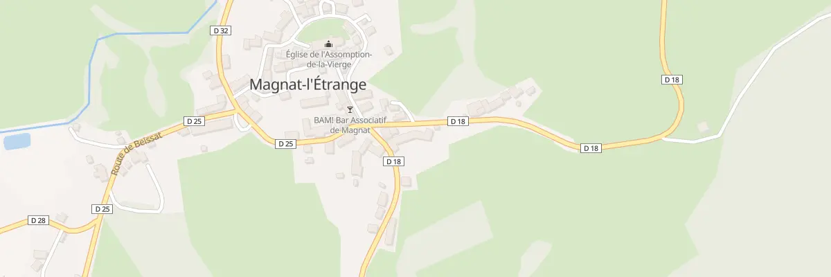 Plan du 8 Rte de Crocq à Magnat-l’Étrange