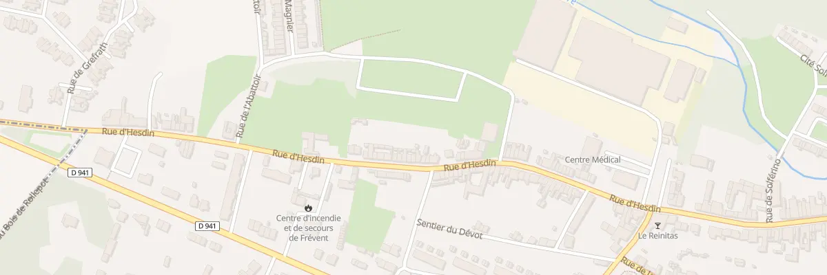 Plan du 170 Rue d’Hesdin à Frévent