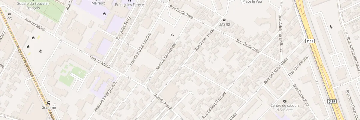 Plan du 69 Rue Victor Hugo à Asnières-sur-Seine