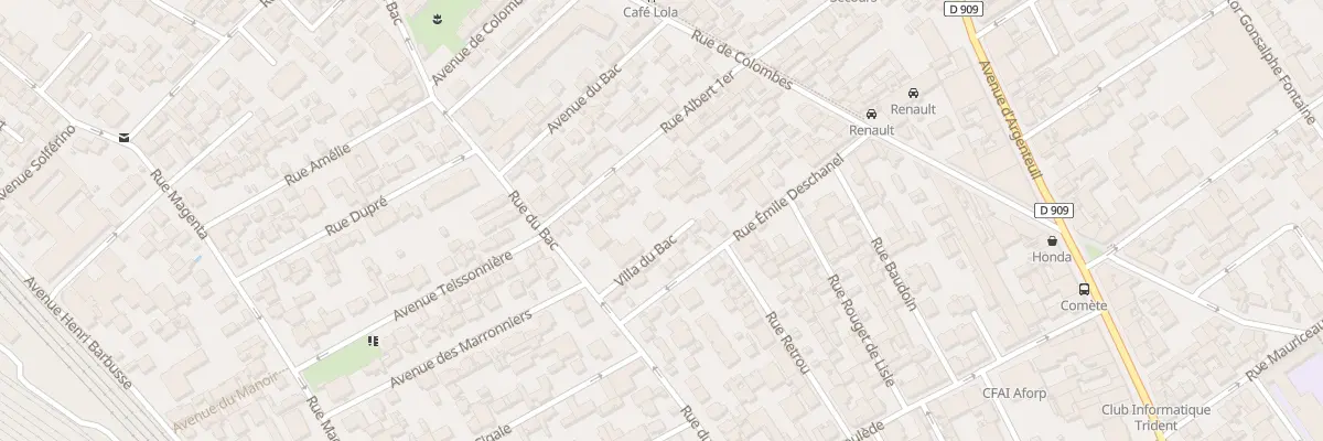 Plan du 24 Rue du Bac à Asnières-sur-Seine