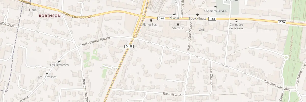 Plan du 51 Rue des Chéneaux à Sceaux