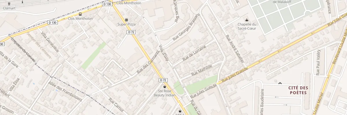 Plan du 17 Vc Vo d’Issy à Malakoff