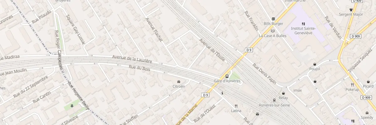 Plan du 8 Av Flachat à Asnières-sur-Seine