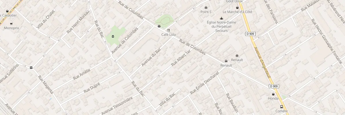 Plan du 17 Rue Albert 1 à Asnières-sur-Seine