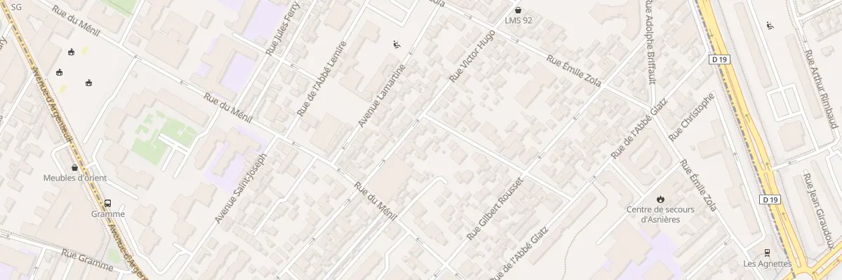 Plan du 60 Rue Victor Hugo à Asnières-sur-Seine