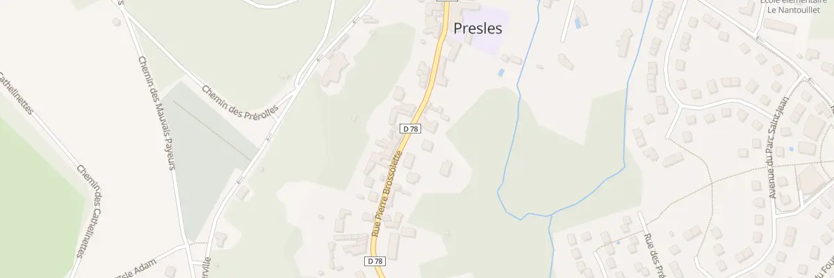 Plan du 72A Rue Pierre Brossolette à Presles