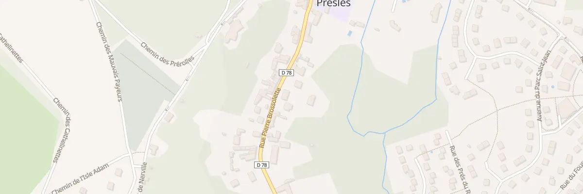 Plan du 70T Rue Pierre Brossolette à Presles