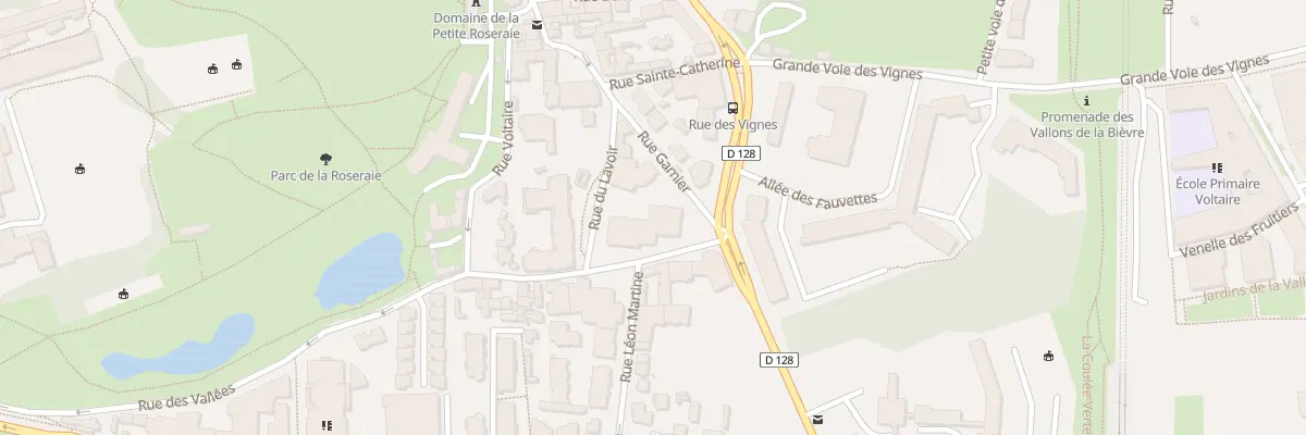 Plan du 2 Rue des Vallées à Châtenay-Malabry