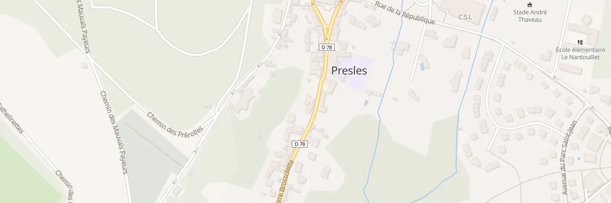 Plan du 65 Rue Pierre Brossolette à Presles