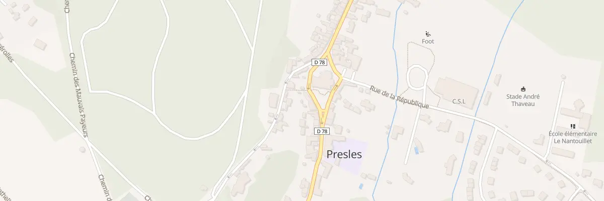 Plan du 83 Rue Pierre Brossolette à Presles