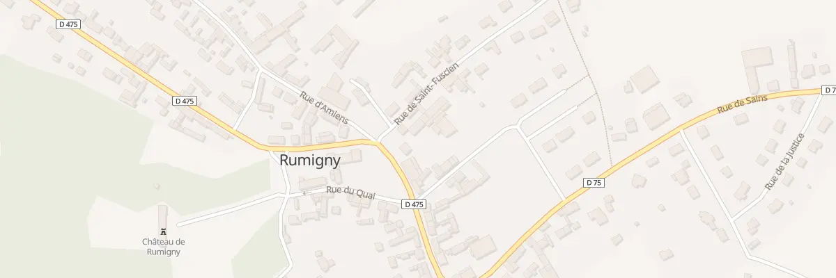 Plan du 1 Gr Grande Rue du Quai à Rumigny