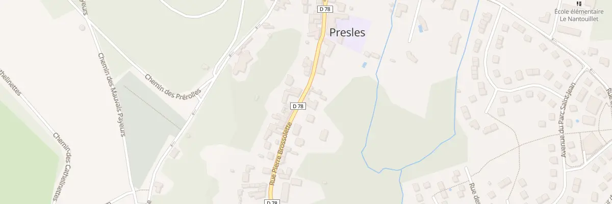 Plan du 72B Rue Pierre Brossolette à Presles