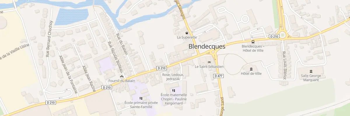 Plan du 10 Rue Jean Jaurès à Blendecques