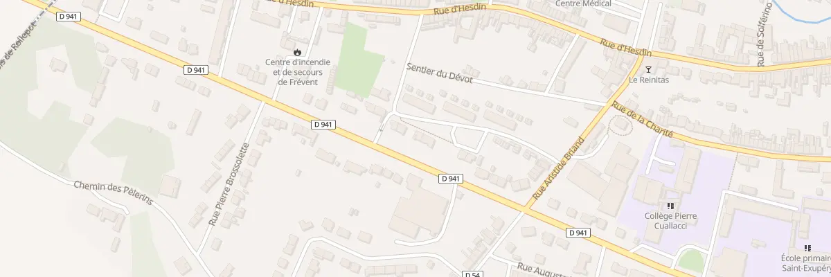 Plan du 7 Rue Roger Salengro à Frévent