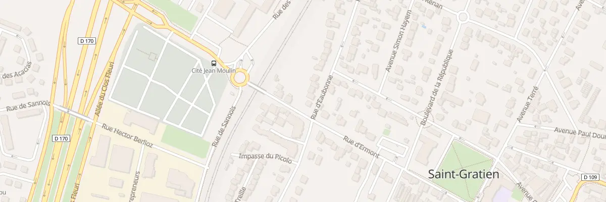 Plan du 1 Rue d’Eaubonne à Saint-Gratien