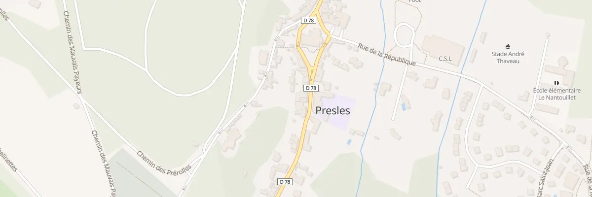 Plan du 71 Rue Pierre Brossolette à Presles