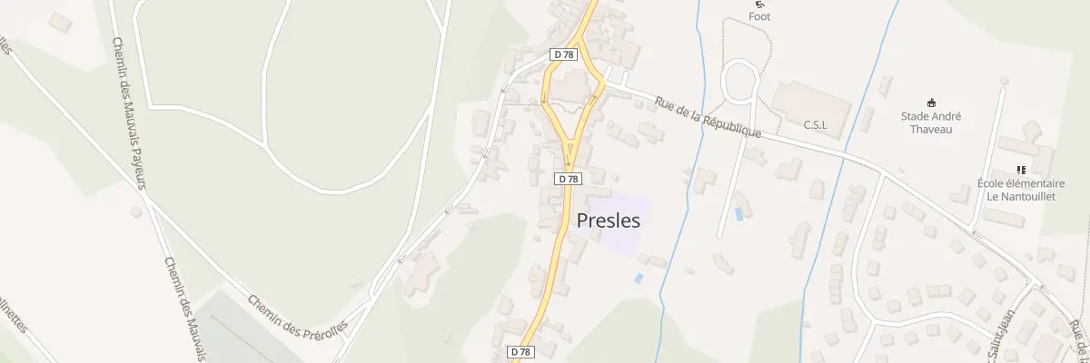 Plan du 73B Rue Pierre Brossolette à Presles