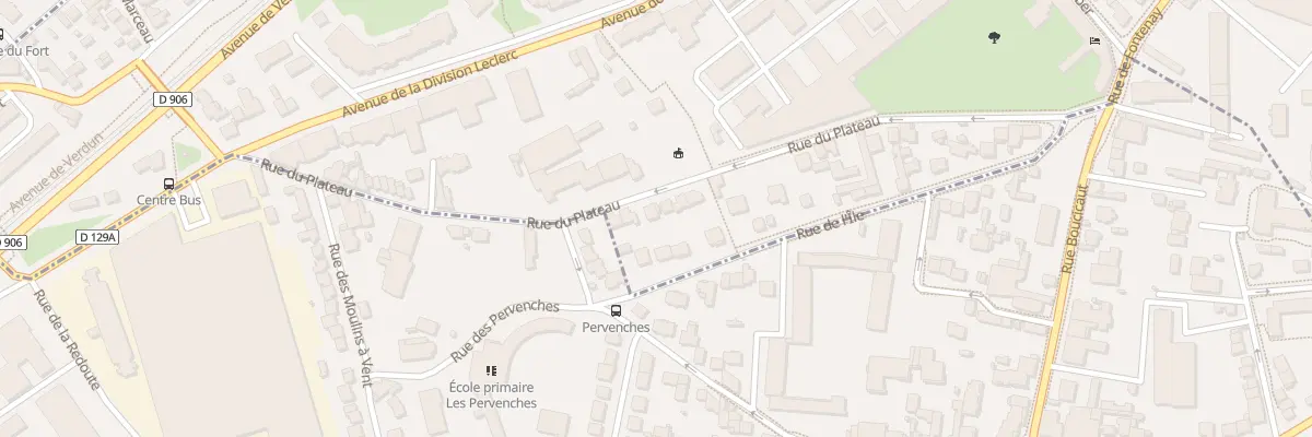Plan du 55 Rue du Plateau à Châtillon