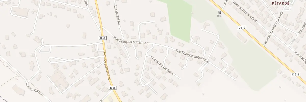 Plan du 58 Rue François Mitterrand à Lagarrigue