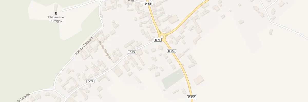 Plan du 1 Rue de Saint - Sauflieu à Rumigny