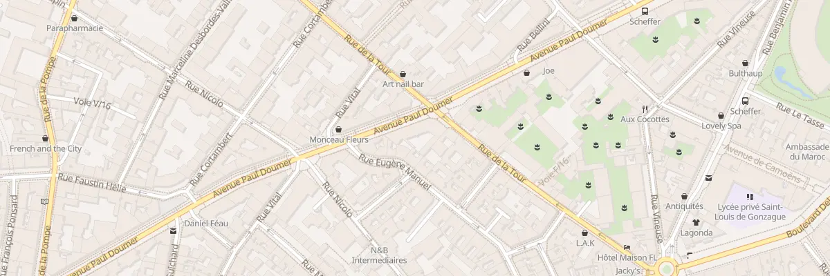 Plan du 57 Av Paul Doumer à Paris 16e Arrondissement
