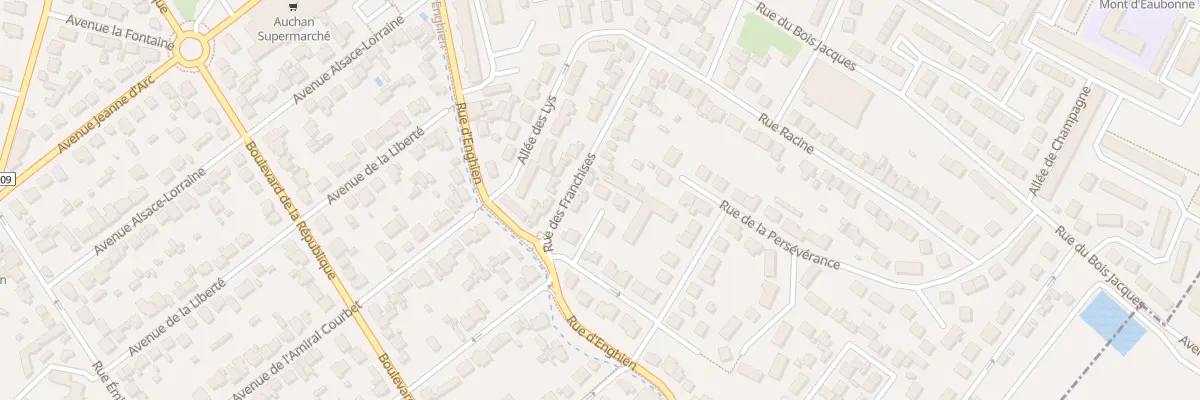 Plan du 3 Rue Alfred de Vigny à Eaubonne