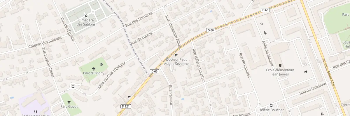Plan du 1 Rue Gabriel Peri à Massy